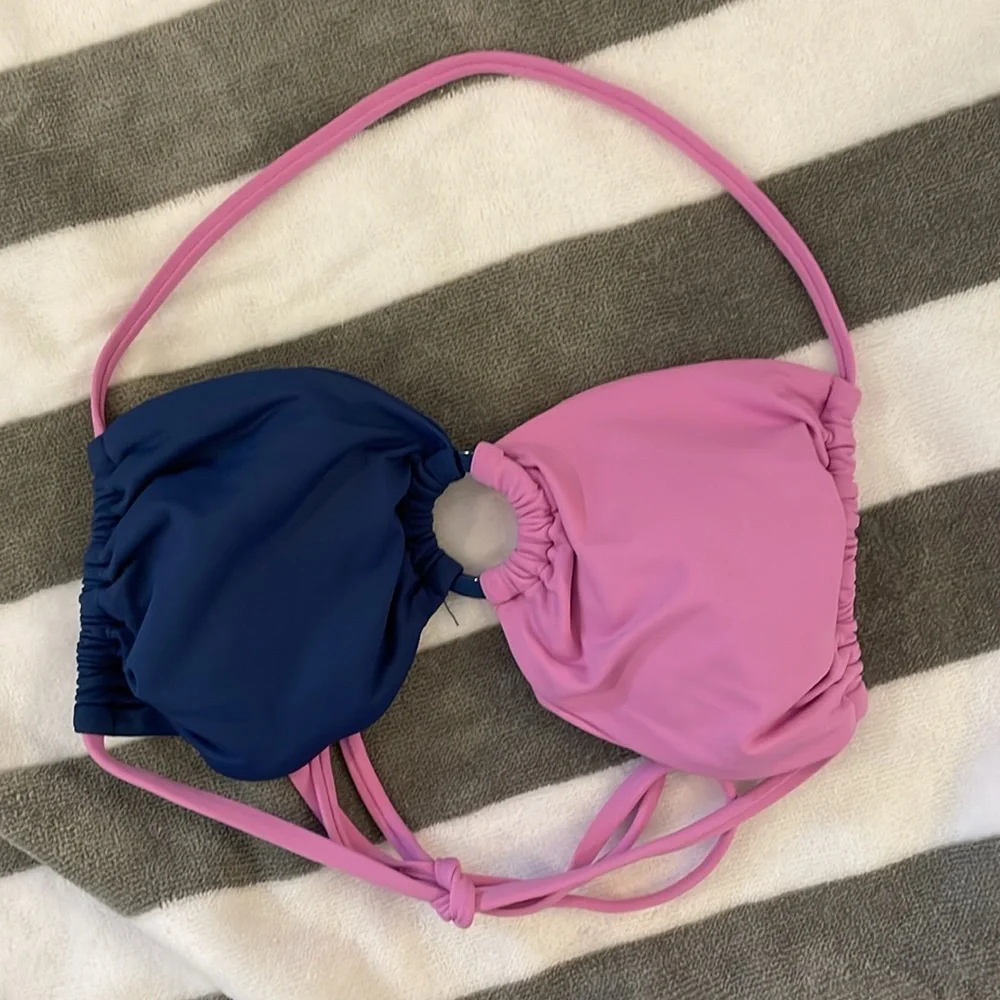 l*space Bikini SET Freddie Bikini Top/Nancy Lee Bitsy Bottom Rosebud & Indigo XS